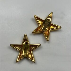 Goldtone Star Vintage Earrings